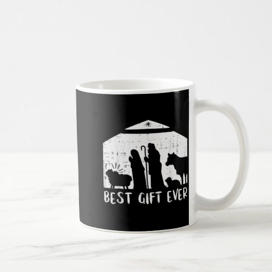 Weihnachtsgeschenk Geburt Christi Xmas Christlich Kaffeetasse (Rechts)