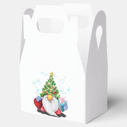 Weihnachtsgeschenk Gefallen Box Gnome mit Geschenk Geschenkschachtel (Geöffnet)