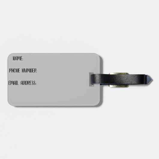 Weihnachtsgeschenk Gepäckanhänger (Rückseite horizontal)