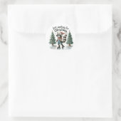Weihnachtsgeschenk gerade Gewartet Runder Aufkleber (Tasche)