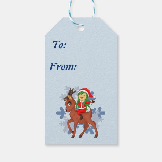 Weihnachtsgeschenk Geschenkanhänger (Rückseite)