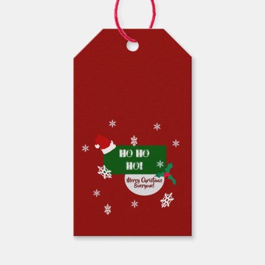 Weihnachtsgeschenk Geschenkanhänger (Vorderseite)
