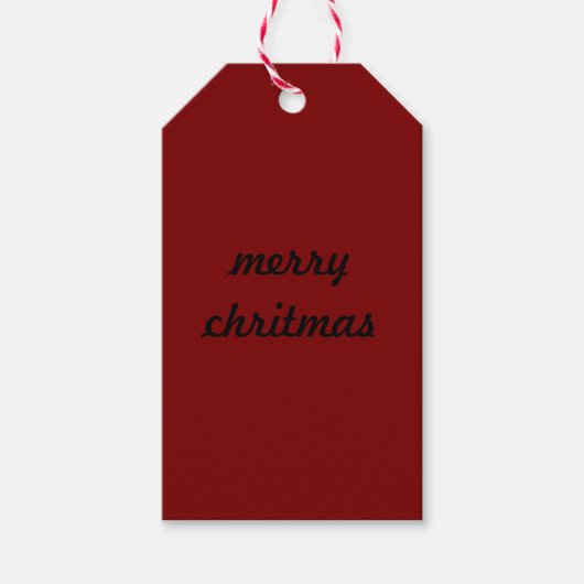 Weihnachtsgeschenk Geschenkanhänger (Vorderseite)