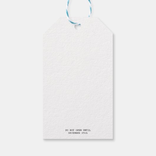 Weihnachtsgeschenk Geschenkanhänger (Rückseite)