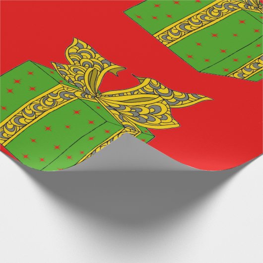 Weihnachtsgeschenk Geschenkpapier (Ecke)