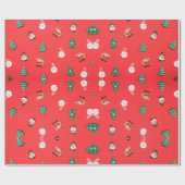 Weihnachtsgeschenk Geschenkpapier (Flach)