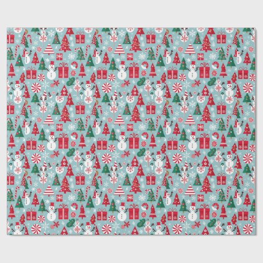 Weihnachtsgeschenk Geschenkpapier (Flach)