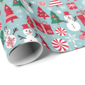 Weihnachtsgeschenk Geschenkpapier (Rolleneckpunkt)