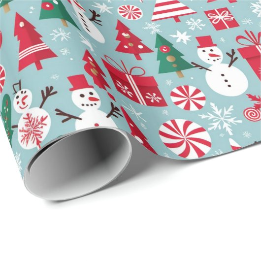 Weihnachtsgeschenk Geschenkpapier (Rolleneckpunkt)