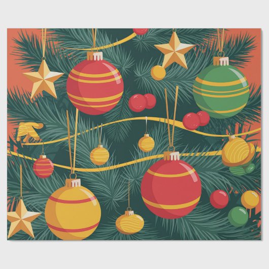 Weihnachtsgeschenk Geschenkpapier (Flach)