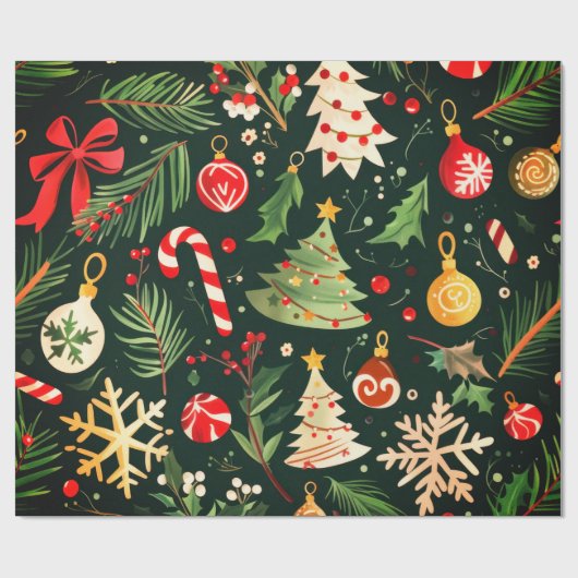 Weihnachtsgeschenk Geschenkpapier (Flach)