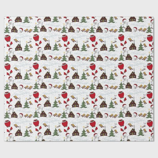 Weihnachtsgeschenk Geschenkpapier (Flach)