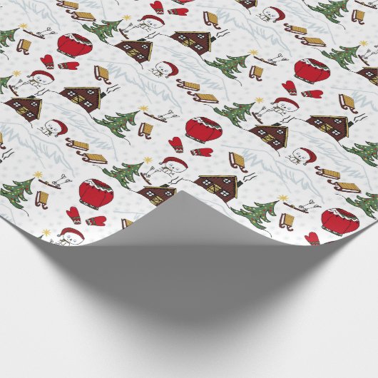 Weihnachtsgeschenk Geschenkpapier (Ecke)