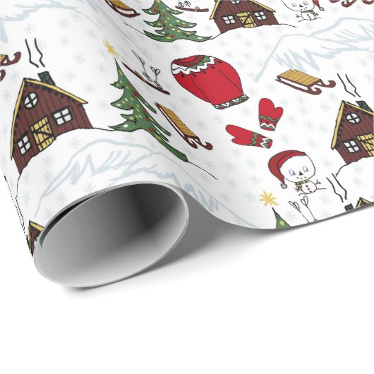 Weihnachtsgeschenk Geschenkpapier (Rolleneckpunkt)