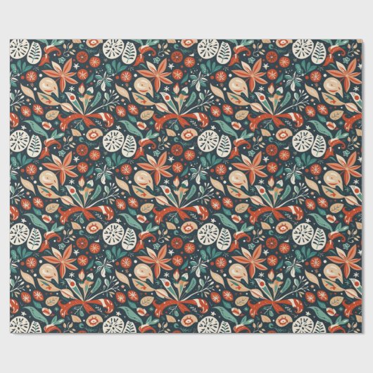 Weihnachtsgeschenk Geschenkpapier (Flach)