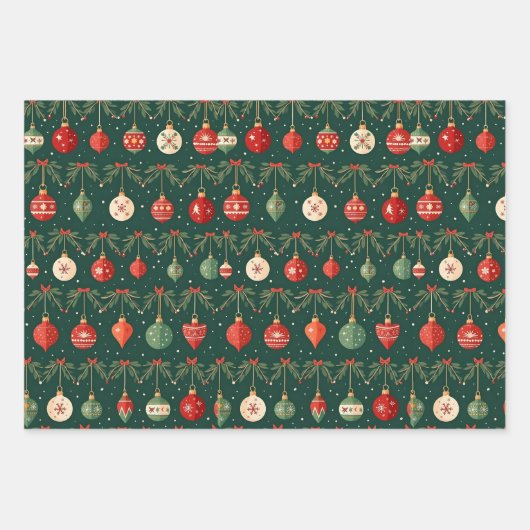 Weihnachtsgeschenk Geschenkpapier Set (Vorderseite 3)