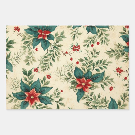 Weihnachtsgeschenk Geschenkpapier Set (Vorderseite 3)