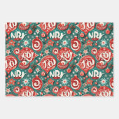 Weihnachtsgeschenk Geschenkpapier Set (Vorderseite 2)