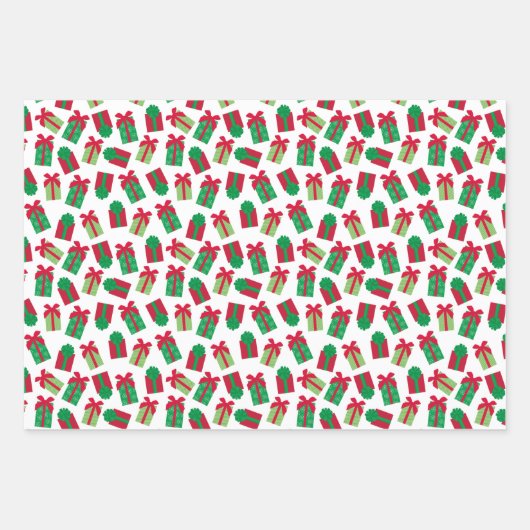 Weihnachtsgeschenk Geschenkpapier Set (Vorderseite)