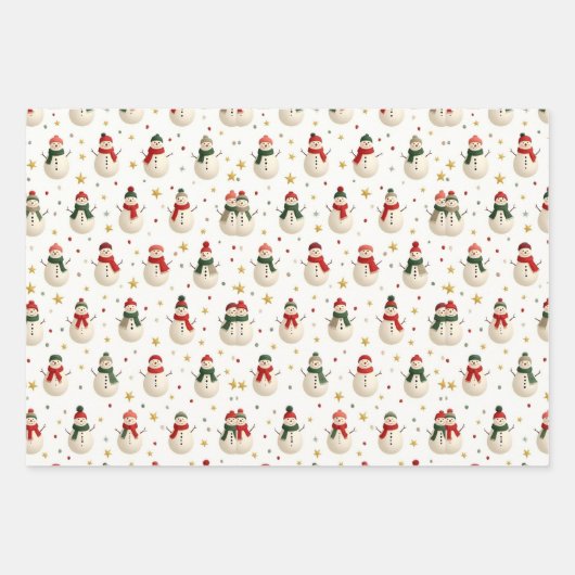 Weihnachtsgeschenk Geschenkpapier Set (Vorderseite 3)