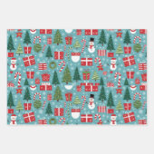 Weihnachtsgeschenk Geschenkpapier Set (Vorderseite 2)