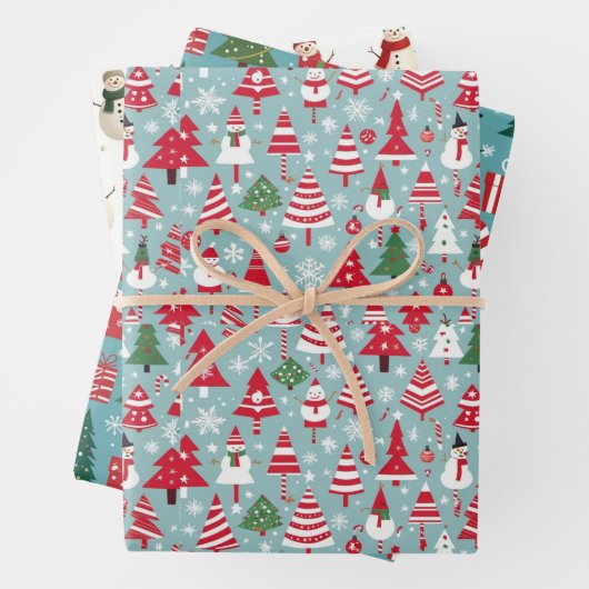 Weihnachtsgeschenk Geschenkpapier Set (Beispiel)