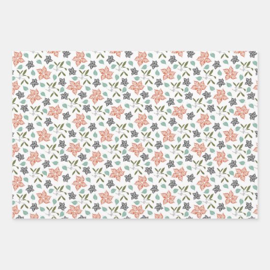 Weihnachtsgeschenk Geschenkpapier Set (Vorderseite 3)