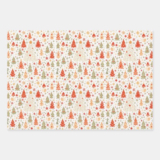 Weihnachtsgeschenk Geschenkpapier Set (Vorderseite)