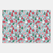 Weihnachtsgeschenk Geschenkpapier Set (Vorderseite 3)