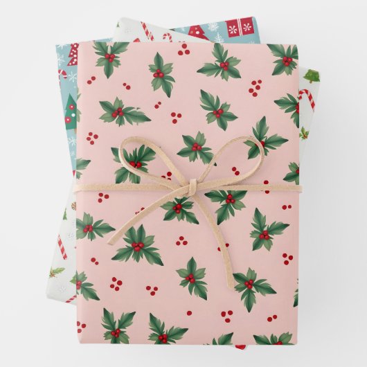 Weihnachtsgeschenk Geschenkpapier Set (Beispiel)