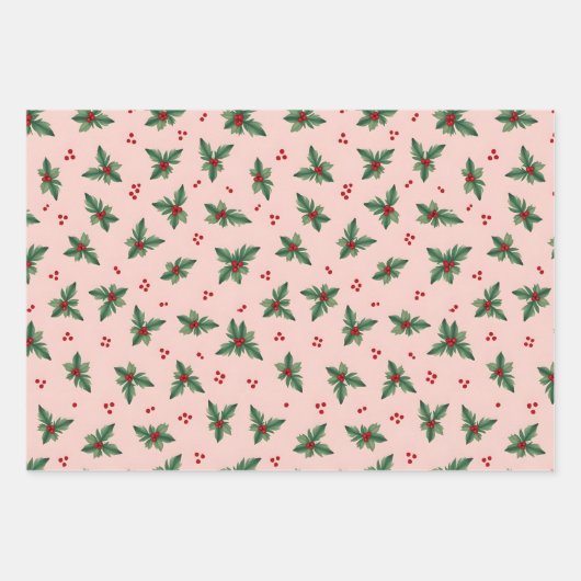 Weihnachtsgeschenk Geschenkpapier Set (Vorderseite)