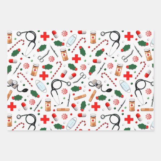 Weihnachtsgeschenk Geschenkpapier Set (Vorderseite 2)