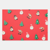 Weihnachtsgeschenk Geschenkpapier Set (Vorderseite 3)