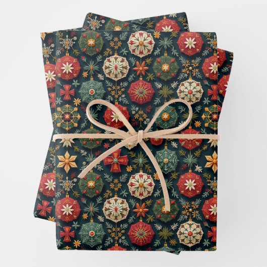 Weihnachtsgeschenk Geschenkpapier Set (Beispiel)