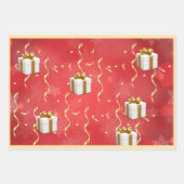 Weihnachtsgeschenk Geschenkpapier Set (Vorderseite)