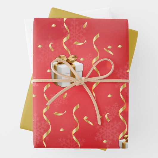 Weihnachtsgeschenk Geschenkpapier Set (Beispiel)