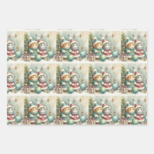 Weihnachtsgeschenk Geschenkpapier Set (Vorderseite)