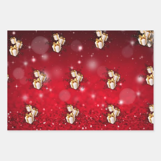 Weihnachtsgeschenk Geschenkpapier Set (Vorderseite 3)