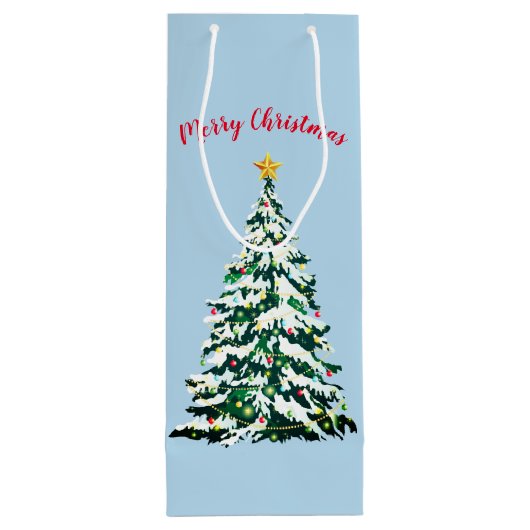 Weihnachtsgeschenk Geschenktüte Für Weinflaschen (Rückseite)