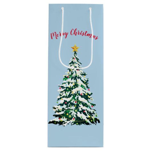 Weihnachtsgeschenk Geschenktüte Für Weinflaschen (Vorderseite)