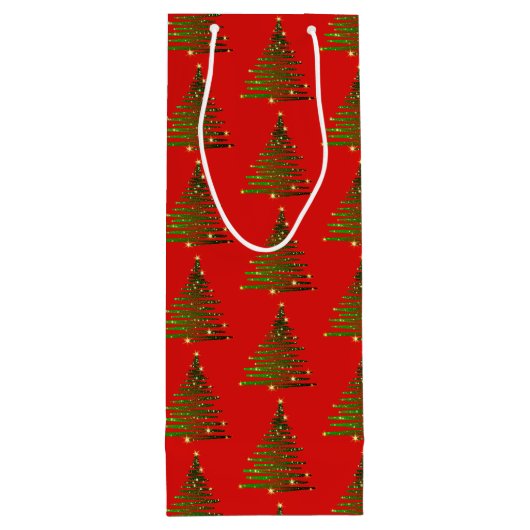 Weihnachtsgeschenk Geschenktüte Für Weinflaschen (Rückseite)