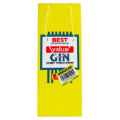 Weihnachtsgeschenk Geschenktüte Für Weinflaschen (Rückseite)