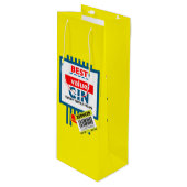 Weihnachtsgeschenk Geschenktüte Für Weinflaschen (Vorderseite Schrägansicht)