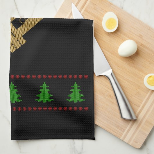 Weihnachtsgeschenk Geschirrtuch (Viertel Falte)