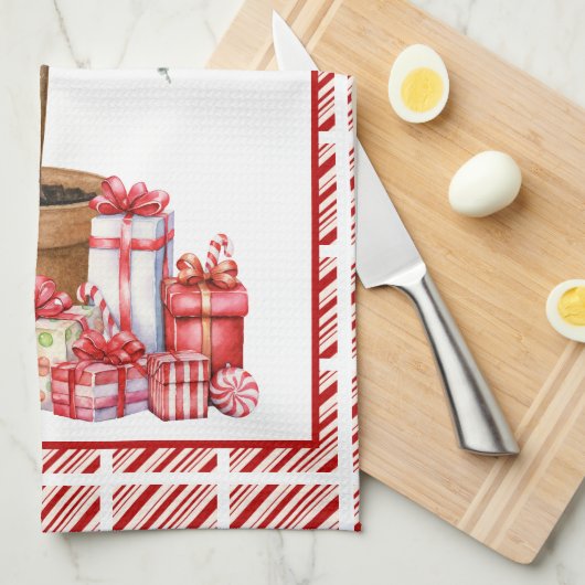 Weihnachtsgeschenk Geschirrtuch (Viertel Falte)