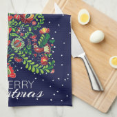 Weihnachtsgeschenk Geschirrtuch (Viertel Falte)