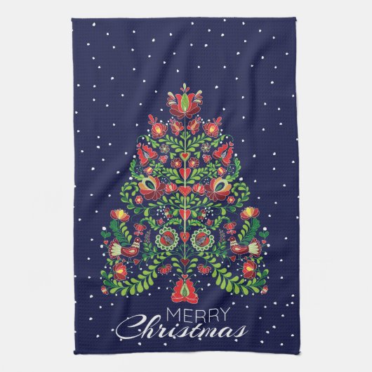 Weihnachtsgeschenk Geschirrtuch (Vertikal)