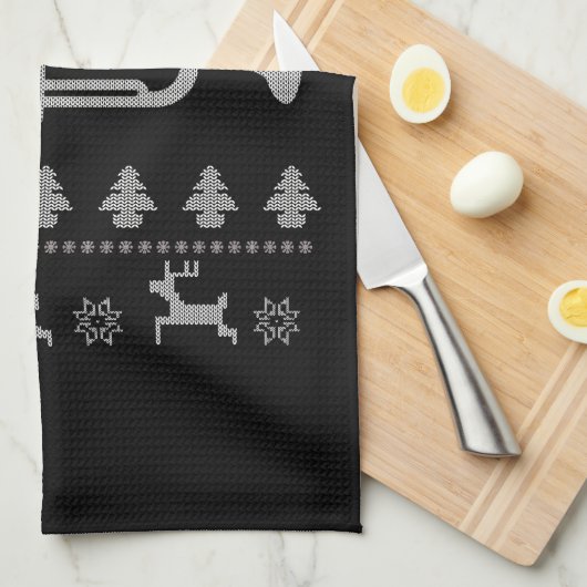 Weihnachtsgeschenk Geschirrtuch (Viertel Falte)