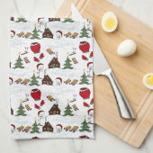 Weihnachtsgeschenk Geschirrtuch (Viertel Falte)