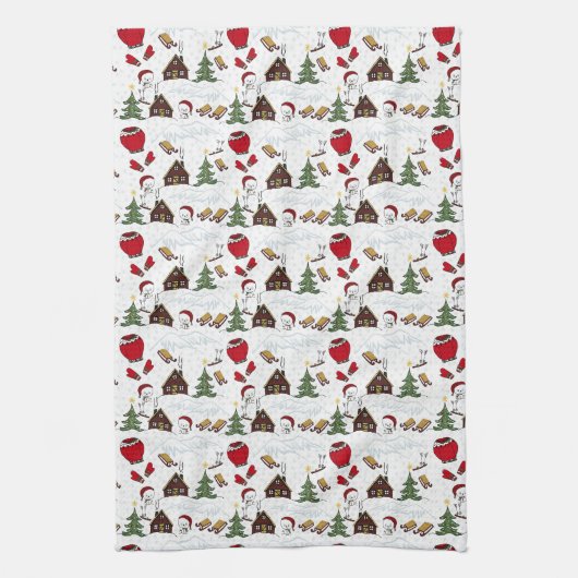 Weihnachtsgeschenk Geschirrtuch (Vertikal)